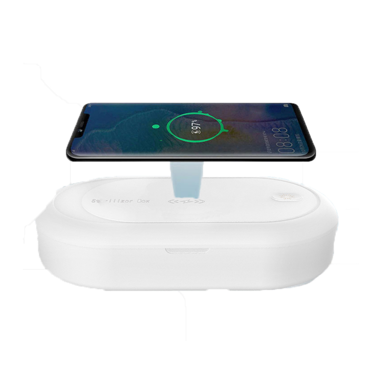 Hot Sale Professional Lower Price Wireless Charging Uv Lamp Sterilizer Portable Uv Sanitizer Box with CE ROHS FCC